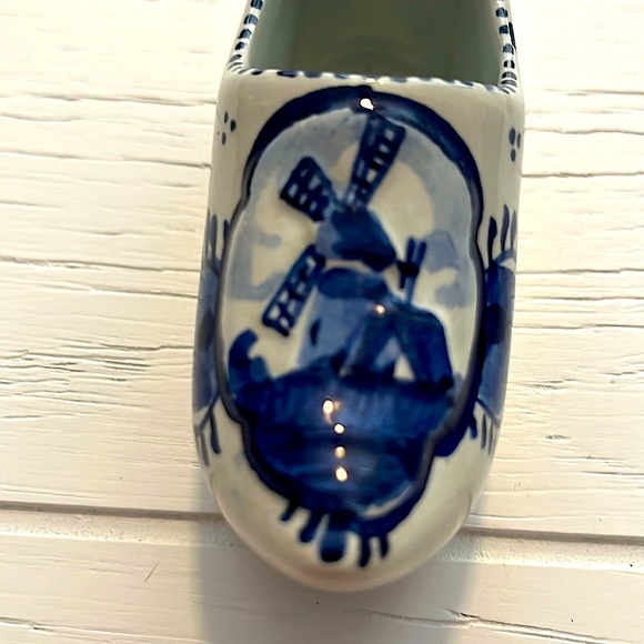 Delft Porcelain Windmill Boot - Picture 6 of 12